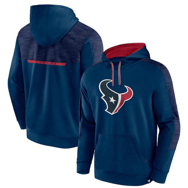 Men's Houston Texans Navy Defender Evo Pullover Hoodie Men's Houston Texans Navy Defender Evo Pullover Hoodie